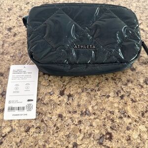 Athleta All About Shine Quilted Crossbody Belt Bag